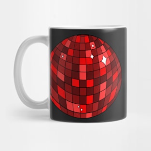 Red Disco Ball Mug